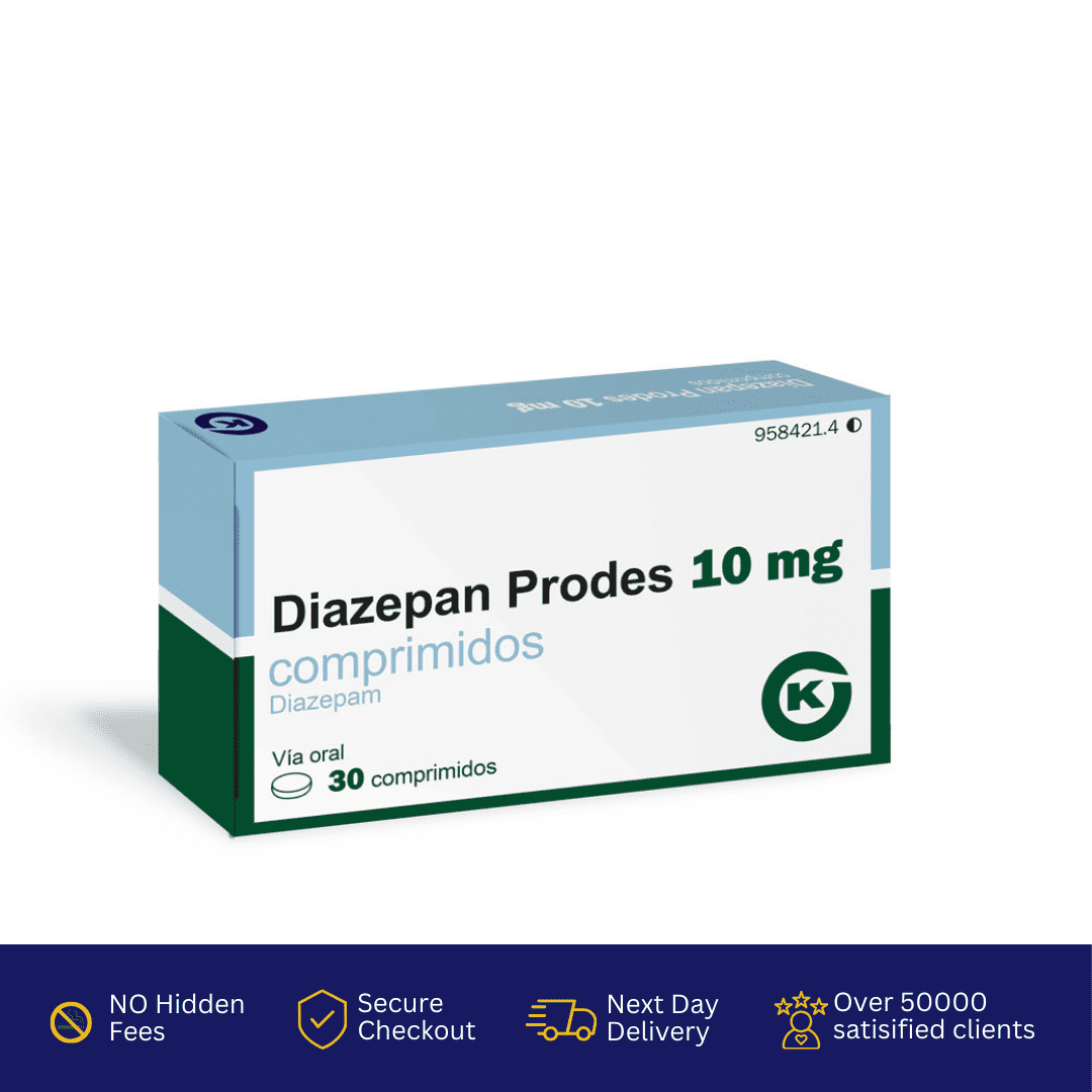 Buy Prodes Diazepam 10mg Tablets Online