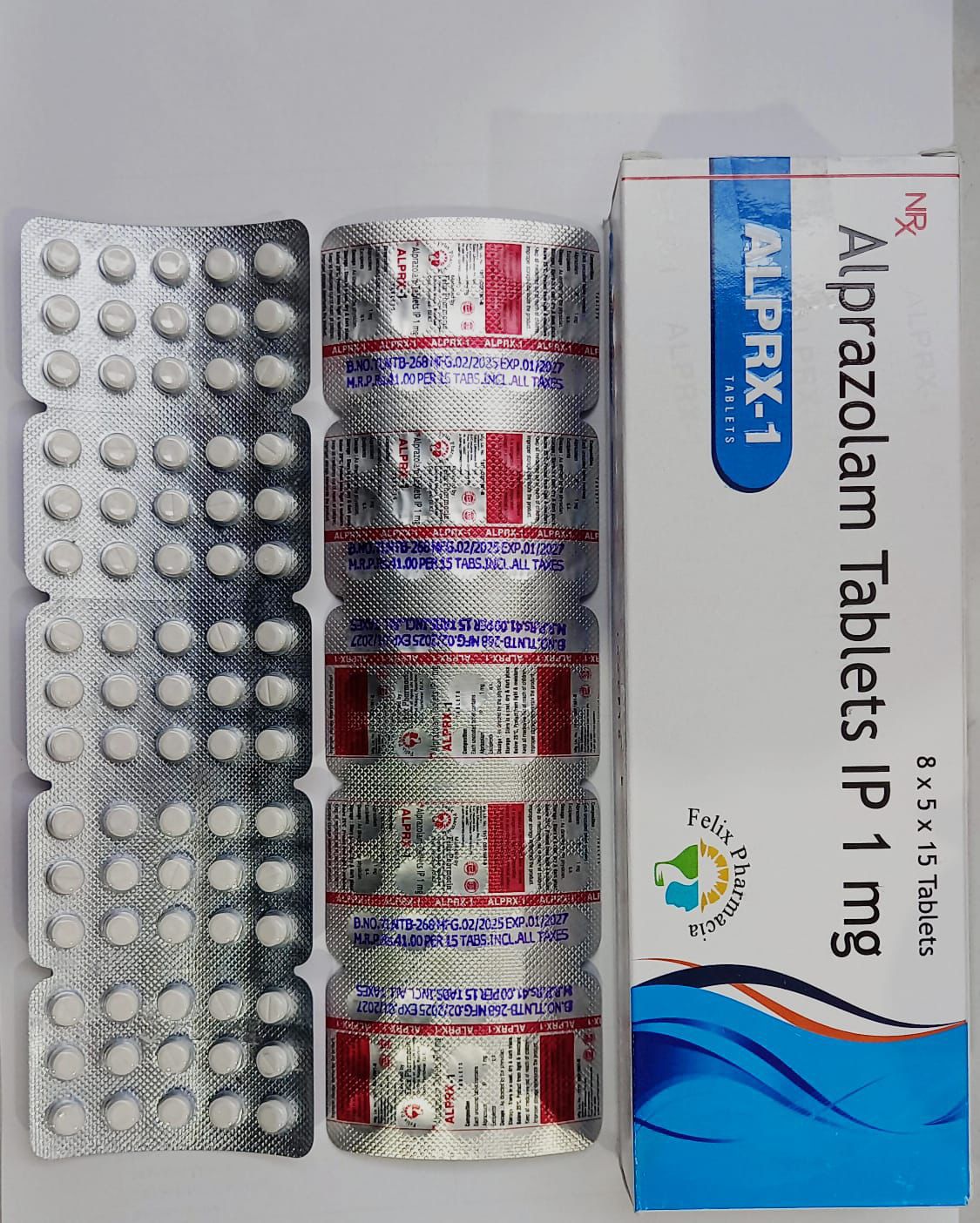 Xanax Tablets 1 Alprx-1 Alprazolam Tablet
